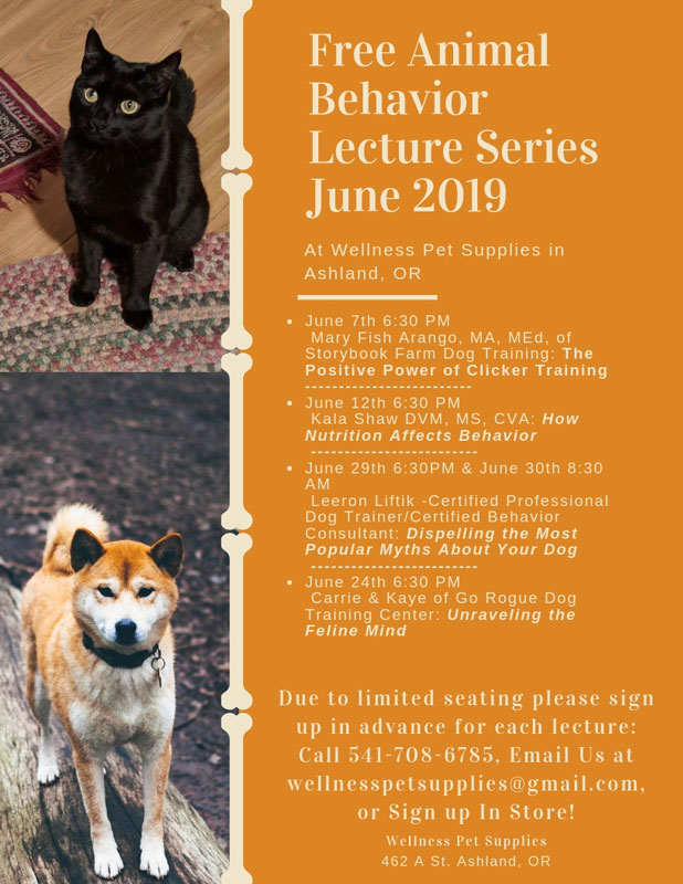Animal Behavior Lecture Series: Dispelling the Most Popular Myths About  Your Dog – Wellness Pet Supplies